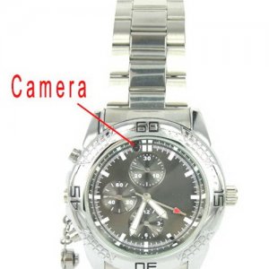 5.0 MP Pinhole Camera Watch with CMOS Sensor - 4GB Memory